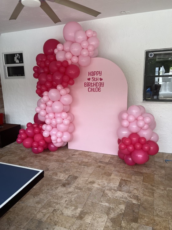 Backdrop + Balloons + Vinyl